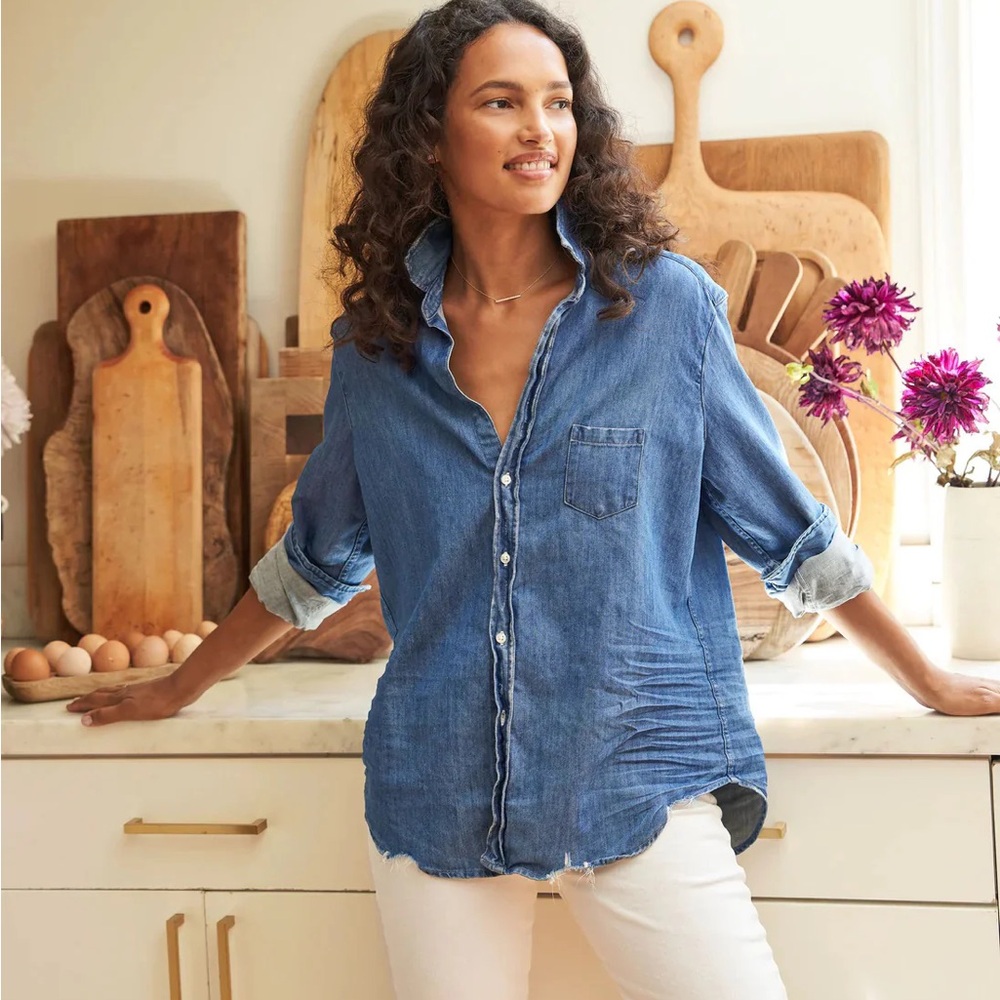 Frank & Eileen classic Eileen denim button up women’s xxsmall